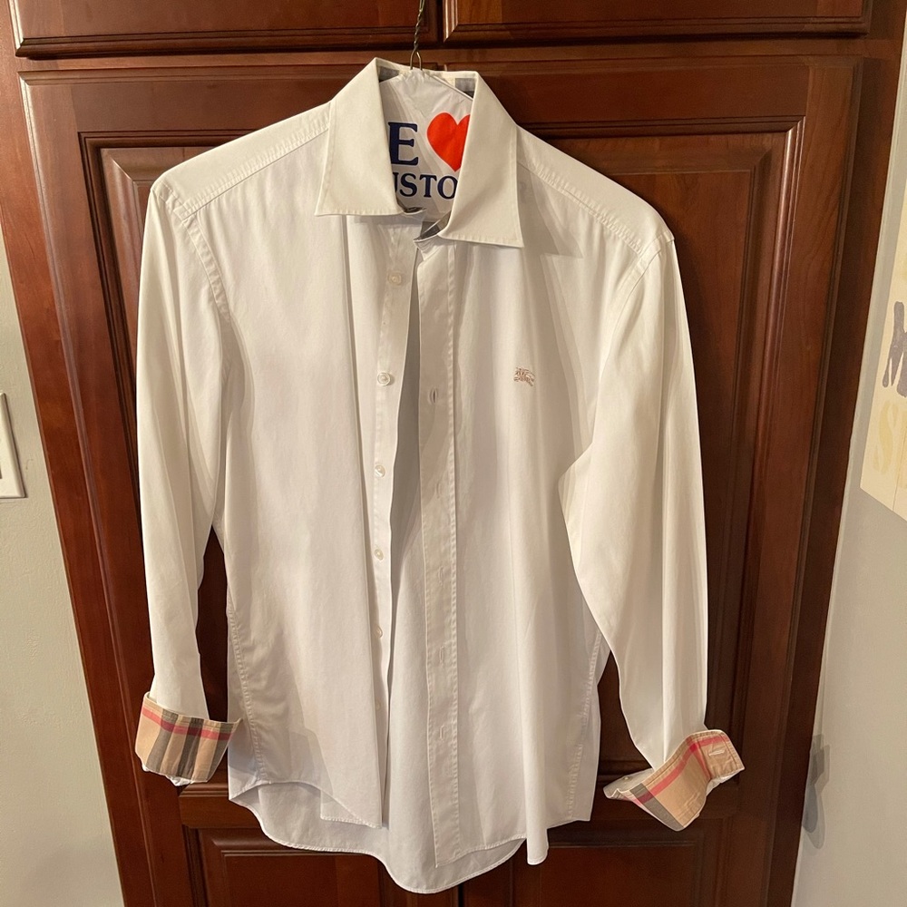 Mens burberry brit dress shirt